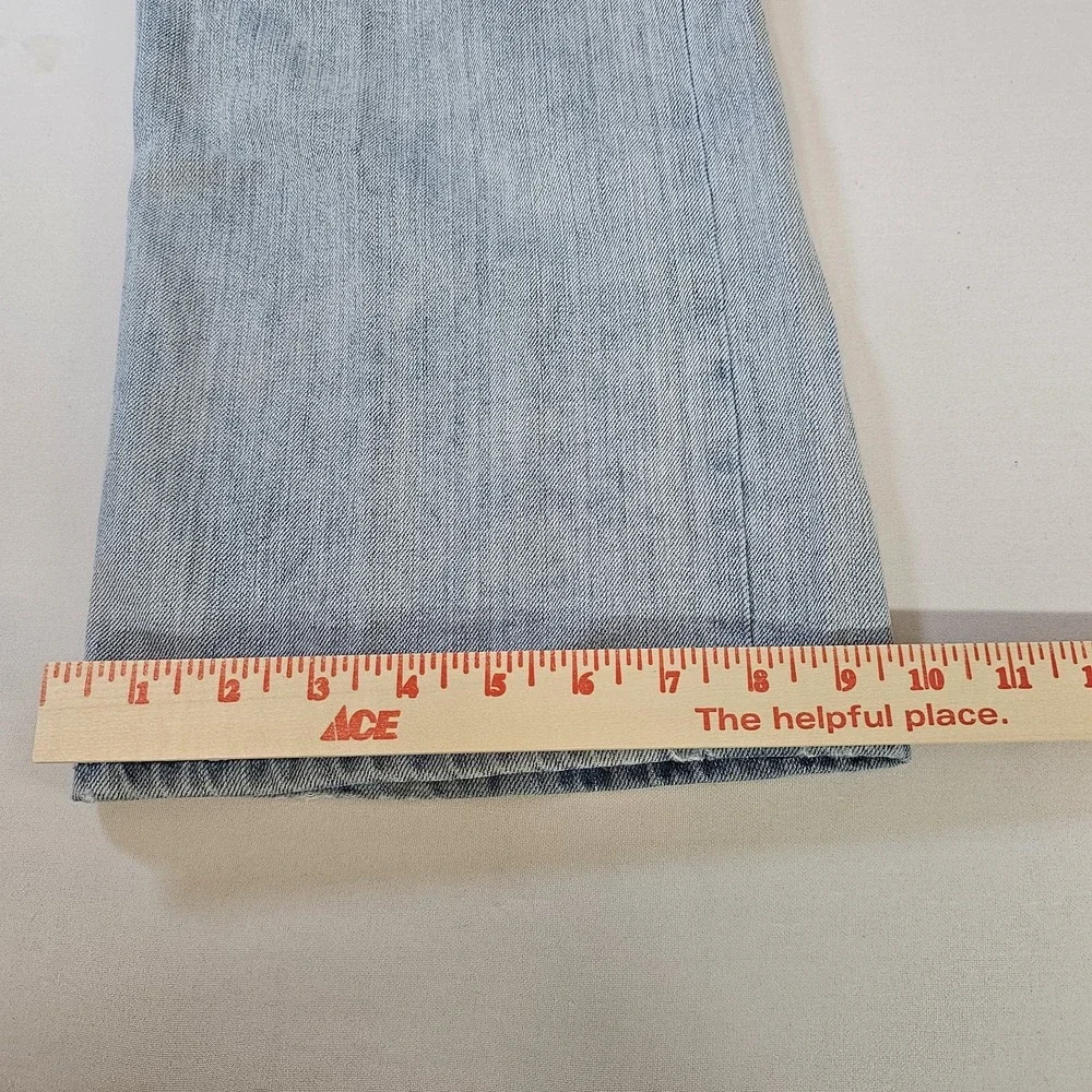 BKE By Buckle Seth Mens 34L 34x34 Light Wash Bootcut Blue Jeans Y2K 100% Cotton